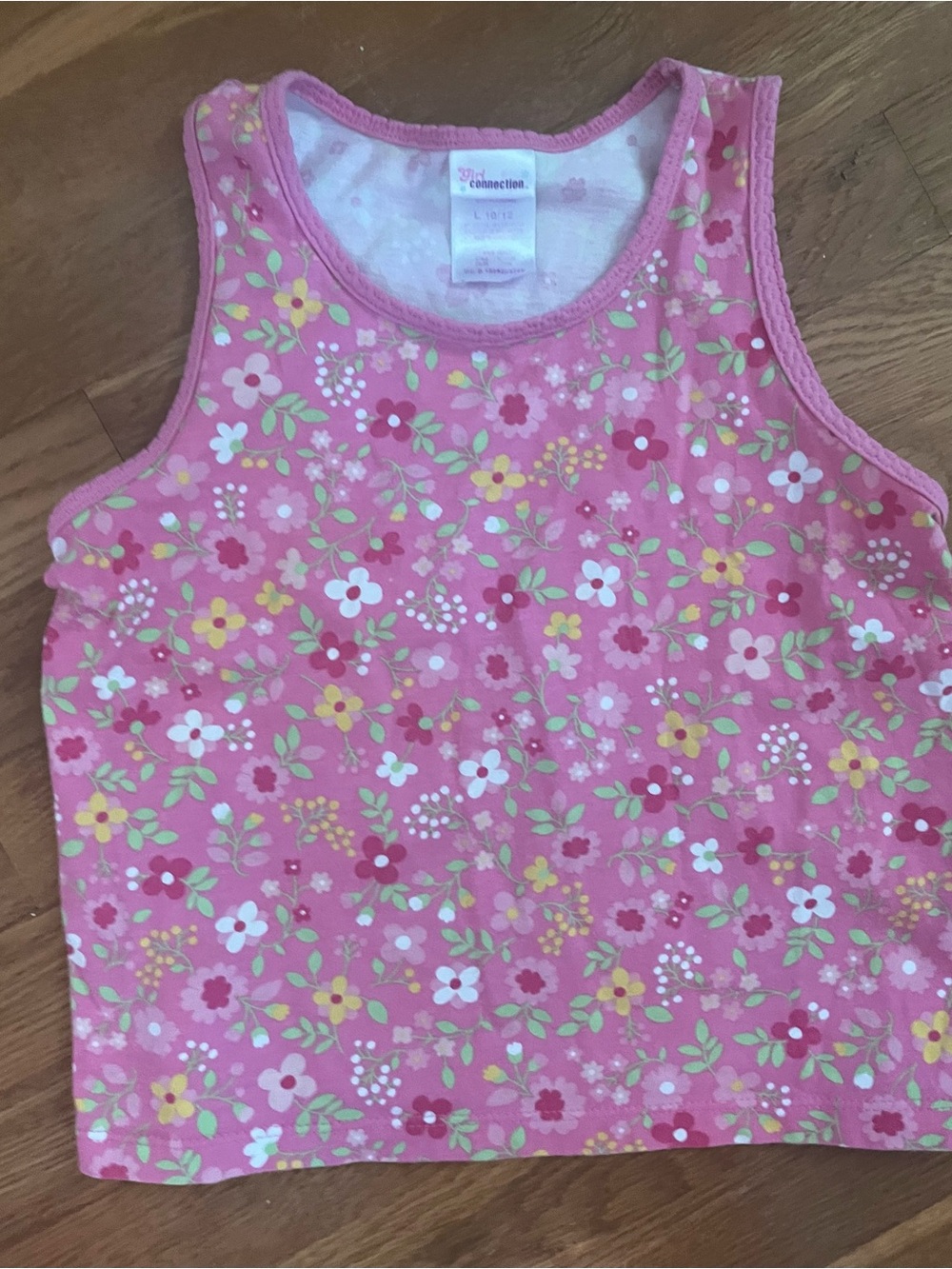 Pink Floral Tank Top for Kids by Childrens Connection